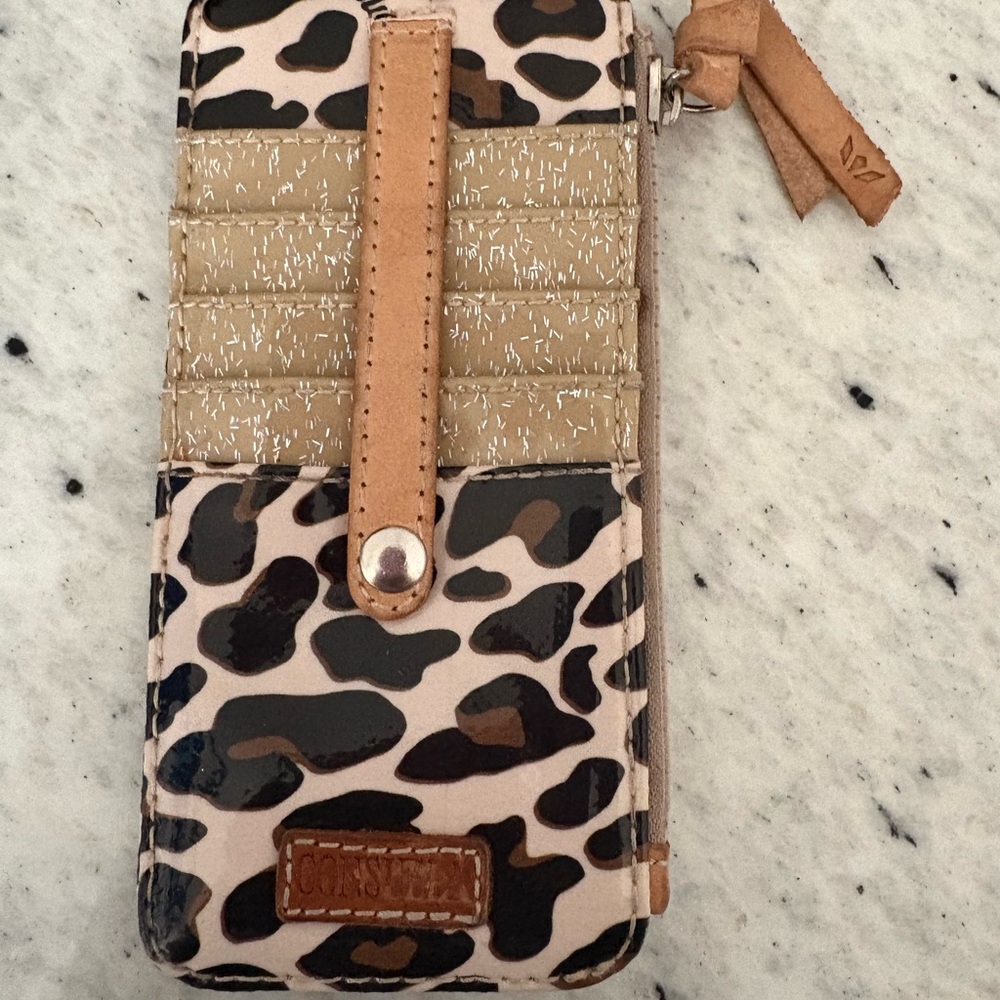 Consuela brand - Leopard Print Wallet with Tan Accents